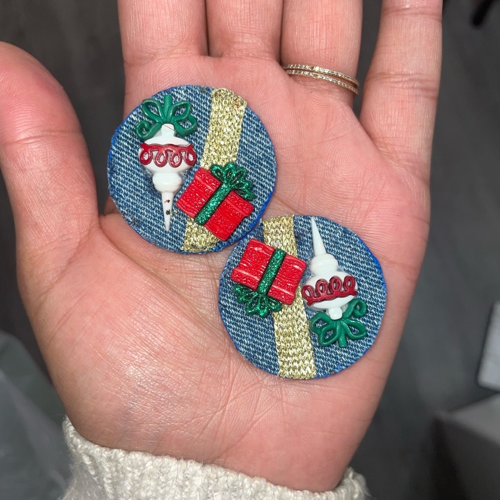 Handmade Christmas Earrings